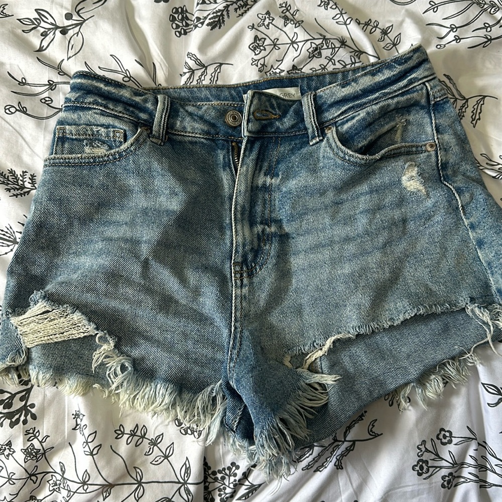 Happily Grey Jean Shorts
